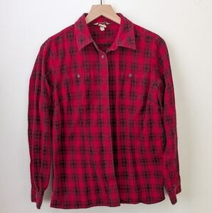 ❤️ Duluth Trading Co Women's Button-down Flannel Shirt Size Small